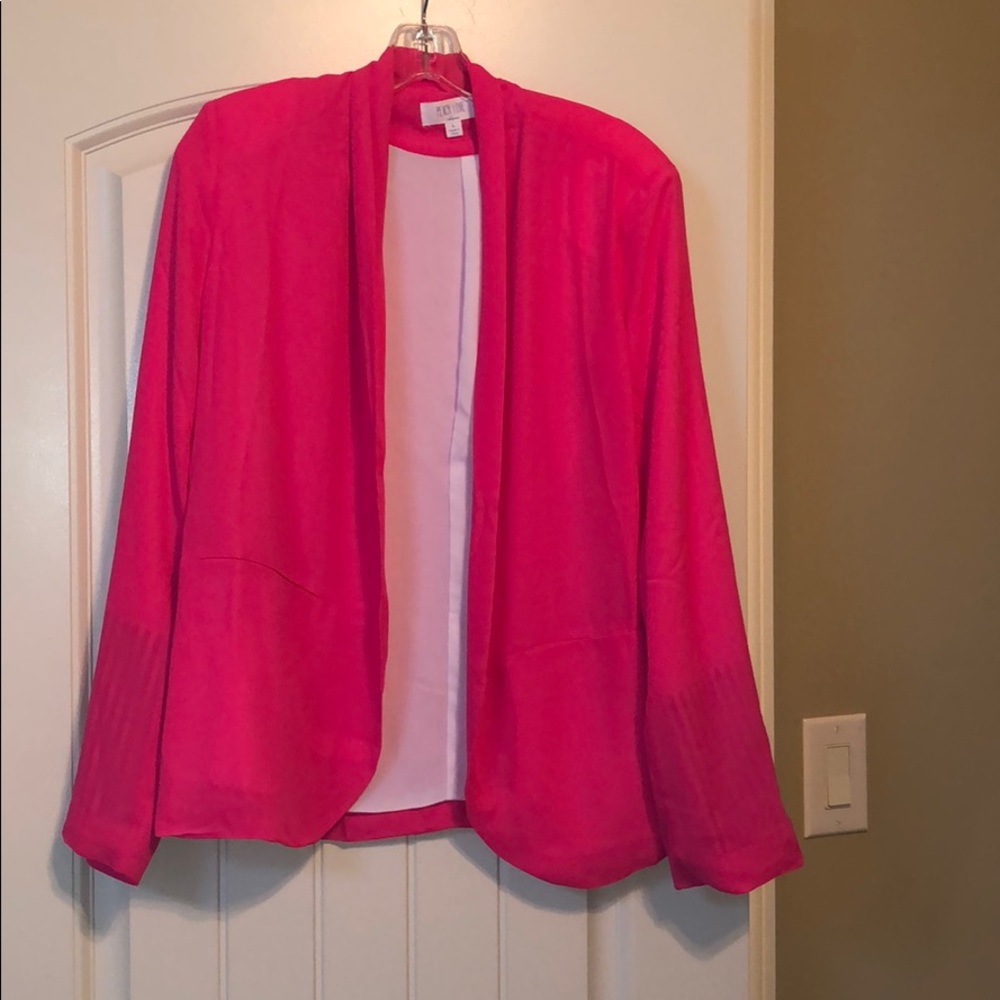 Hot pink blazer Large